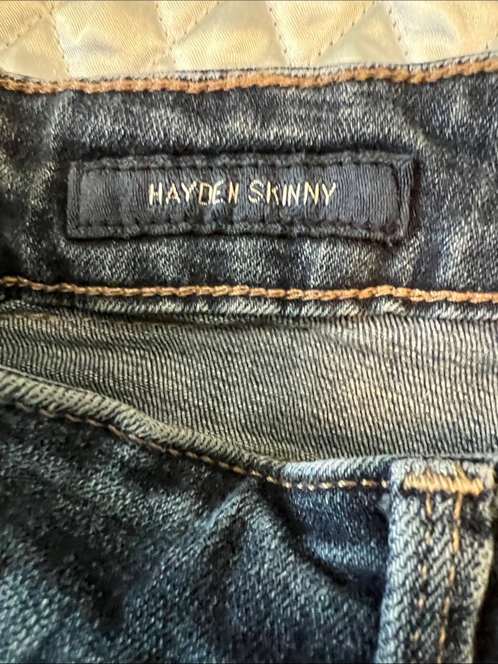 Lucky Brand Indigo Denim Jeans with Tan Leather Patch - Picture 10 of 14